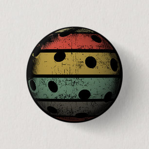 Retrostijl verstelbare Pickleball Art Ronde Button 3,2 Cm