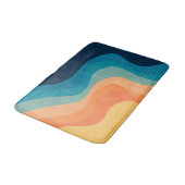 Retrostijlgolven versieren badmat (Gekanteld)