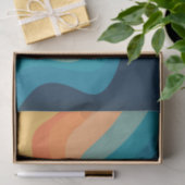 Retrostijlgolven versieren tissuepapier (Geschenk)