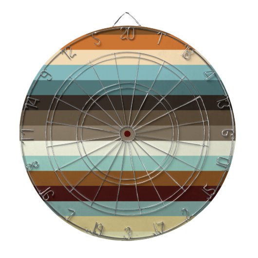 Retrostrepen Dartbord (Voorkant)