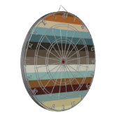 Retrostrepen Dartbord (Voorkant Links)