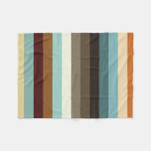 Retrostrepen Fleece Deken (Voorkant (Horizontaal))