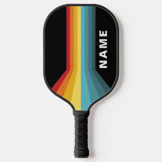 Retrostrepen gepersonaliseerd pickleball paddle