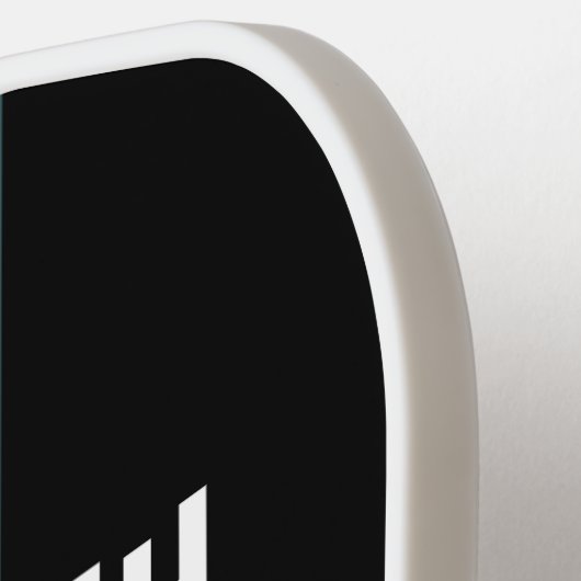 Retrostrepen gepersonaliseerd pickleball paddle (Links Detail)