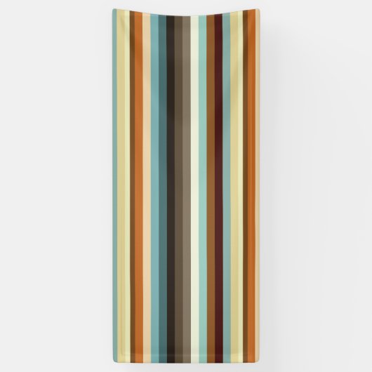 Retrostrepen Spandoek (Verticaal)