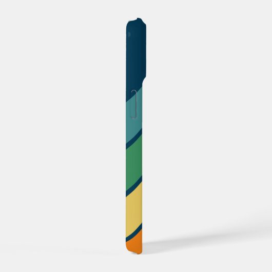 Retrostripe patroonregenboog - Script Name iPhone 15 Hoesje (Rechterkant)