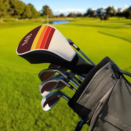 Retrostripes monogram golfheadcover