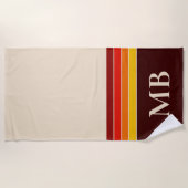 Retrostripes monogram strandlaken (Voorkant)