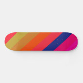 Retrostripes, vers, kleurrijk, skateboard (Horizontaal)