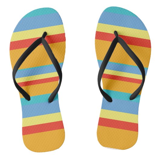 Retrostrips Teenslippers (Voetbed)