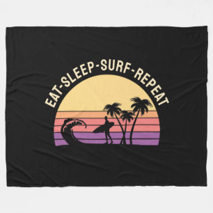Retrosurfen Fleece Deken