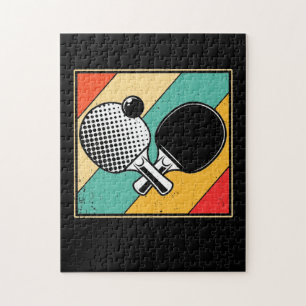 Retrotabel Tennis - pingpong Legpuzzel