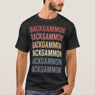 Retrotekst Backgammon T-shirt