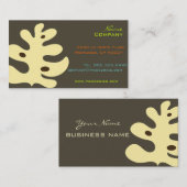 Retrotropische bladeren visitekaartje (Voorkant / Achterkant)