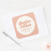 RetroTrouw Handgeschreven Rechthoekige Sticker (Envelop)