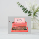 Retrotypemachine - Aangepaste Valentijn Briefkaart (Staand voorkant)