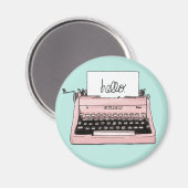 Retrotypemachine Magneet (Voorkant / Achterkant)