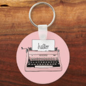 Retrotypemachine Sleutelhanger (Voorkant)