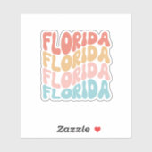 Retrotypografie Florida Groovy sticker (Vel)