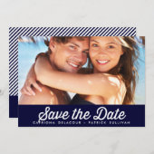 RETROTYPOGRAFIE | MARINE BEWAAR DE DATUM AANKONDIG KAART (Voorkant / Achterkant)