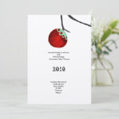 Retrouvailles de Noël invitation à l'arbre de fami (Debout devant)