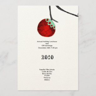 Retrouvailles de Noël invitation à l'arbre de fami