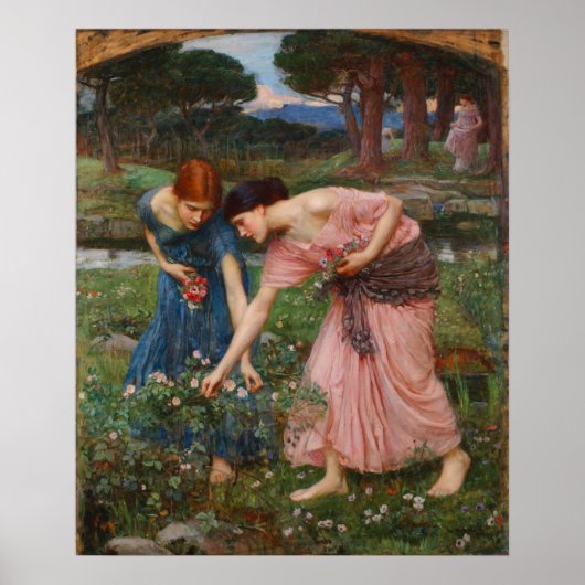 Retrouvez Ye Rosebuds Poster De John W. Waterhouse (Devant)