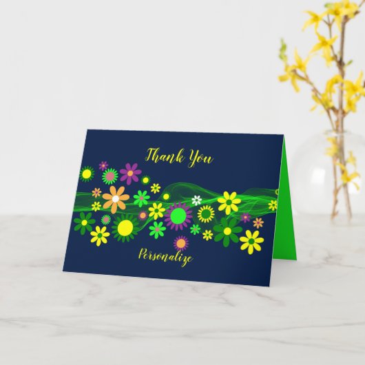 Retroventilator ventilatorkracht Bedankt dat je je Kaart (Gele Bloem)