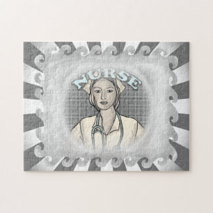 Retroverpleegkundige Legpuzzel