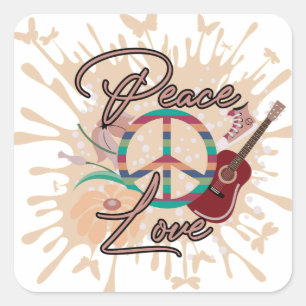 Retrovibe Vierkante Sticker