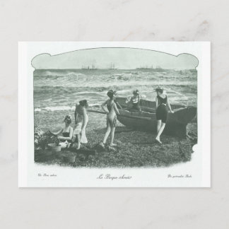  retrovrouwen Franse Victoriaans vrouw Briefkaart