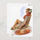 -retrovrouwen Vacature Briefkaart (Voorkant / Achterkant)