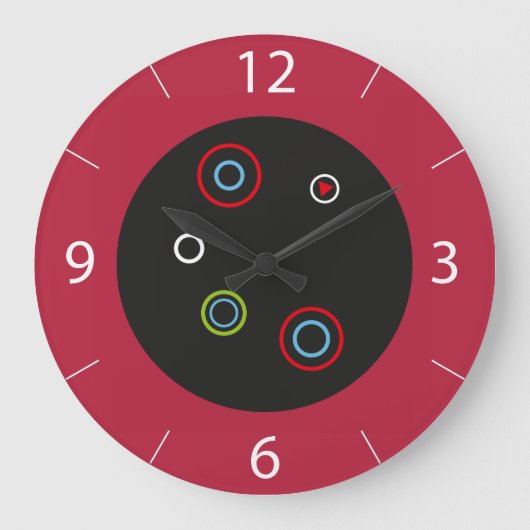 Retrowandklok Grote Klok (Voorkant)