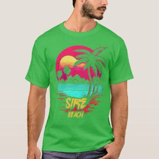 Retrowave Beach Site Beach T-shirt