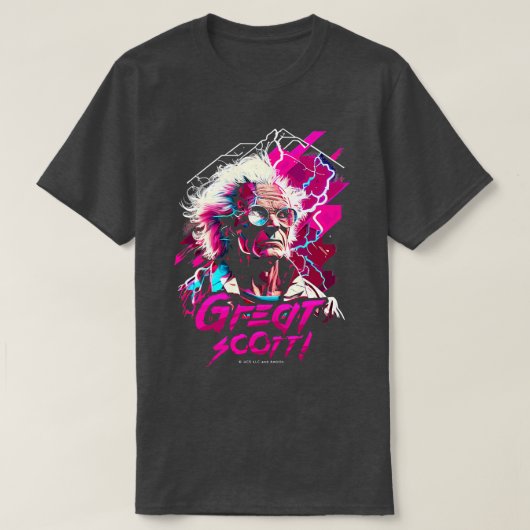 Retrowave Great Scott T-shirt (Design voorkant)