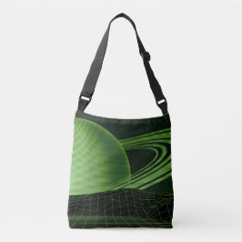 Retrowave groene crossbody tas