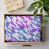 Retrowave Ripple - Gradient Twilight op wit: Tissuepapier (Geschenk)