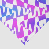 Retrowave Ripple - Gradient Twilight op wit: Tissuepapier (Detail)