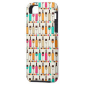 Retrowijnflessen en -glazen Case-Mate iPhone case (Achterkant Links)
