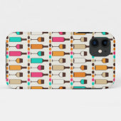 Retrowijnflessen en -glazen Case-Mate iPhone case (Achterkant (horizontaal))