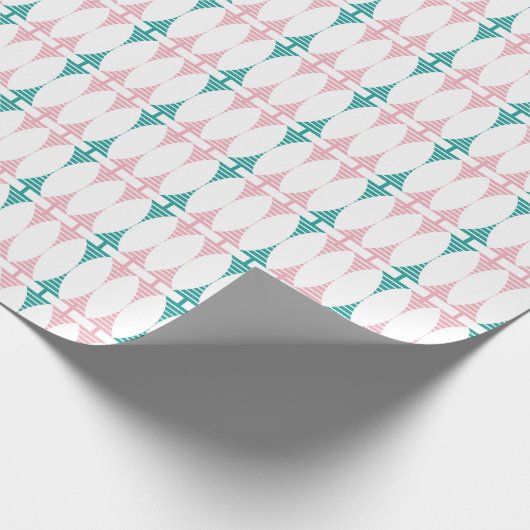 Retroze en watermarquis omlooppapier cadeaupapier (Hoek)