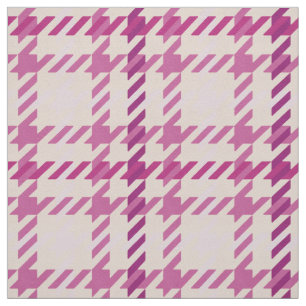 Retroze roze en geel schuurpatroon stof