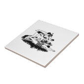 Retrozwemmers Tegeltje (Zijkant)