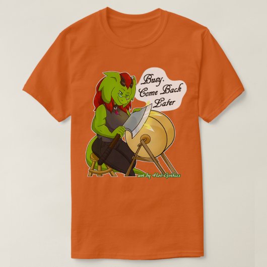 Retsis Sharpening Ax Bezig Kom later terug 3 T-shirt (Design voorkant)