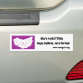 Rett Syndrome Ange Bumper Sticker pour elle (En voiture)