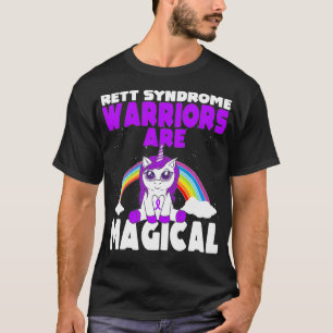 Rett Syndrome Awareness Paarse Ribbon Cute Magical T-shirt