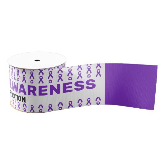 Rett Syndrome Awareness Pattern Ribbon Grosgrain Lint (Spoel)