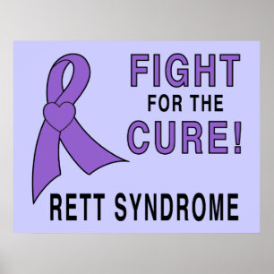Rett syndroom Bewustwording: Vecht voor de Cure! Poster