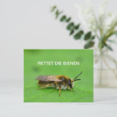 Rettet die Bienen Briefkaart (Staand voorkant)