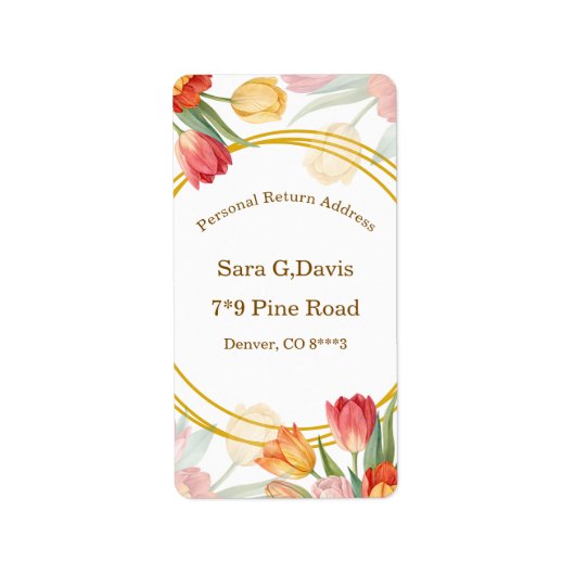 Return Address Label (Voorkant)